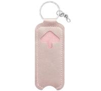 FANSWAN Sac de rangement pour rouge à lèvres, porte-clés, baume à lèvres, porte-gloss à lèvres, pochette de rangement pour bijoux pour femme et fille, rose