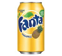Fanta 301471 Lot de 12 bouteilles de soda en forme d'ananas 350 ml