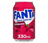 Fanta, Boisson Gazeuse Sans Sucre, Boisson Gazeuse Goût Framboise, 330 ml
