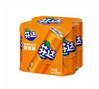 FANTA Canette de soda moderne saveur orange (330ML*6)
