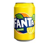 Fanta Lot de 24 boissons gazeuses au citron (Citron Frappe), 330 ml chacune, 330 ml