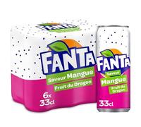Fanta Mangue Fruit du Dragon – Boîte 6 x 33 cl