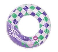 Fantaisie Arc-en-ciel Matelas de Tube de Natation Anneaux Gonflables Flottants Jouets d'eau pour Lac et Plage Bouées de Natation en Plein Air