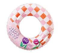 Fantaisie Arc-en-ciel Matelas de Tube de Natation Anneaux Gonflables Flottants Jouets d'eau pour Lac et Plage Bouées de Natation en Plein Air