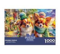 Fantaisie Chien Ange Puzzle pour Adultes - 1000 Pièces De Qualité Supérieure : Le Challenge du Puzzle Difficile, en Cadeau pour Adultes/Enfants 14+ 38x26cm/1000pcs