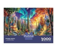 Fantaisie d'aurora, Puzzle de Casse-tête en Papier épais, forêt Fantastique et château, offrable, Cadeau d'anniversaire, 52x38cm/1000pcs