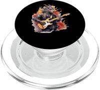 Fantaisie du Guitariste légendaire de Dragon Rock PopSockets PopGrip pour MagSafe