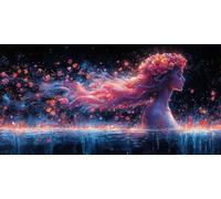 Fantaisie Peinture par Numero Adulte Fille Peinture Numero Adulte Enfant,DIY Paint by Numbers avec 60x120cm Toile + Acryliques + Pinceaux + Images de Référence,Decoration Chambre,Cadeau Femme,-fu48u