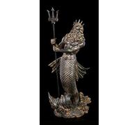 Fantaisie Poseidon Figurine avec Trident en Aspect Antique | Mythologie-Figur, Peint à la Main