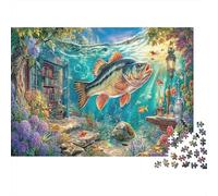 Fantaisie sous-Marine Puzzle 1000 Pièces Adulte Enfants Océanique Dreamscape Qualité Supérieure Fantaisie Jeu Éducatif Défi Cadeau pour Femmes Jeu De Famille 38x26cm/1000pcs