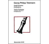 Fantaisies (12) d'après : TWV 40/2-13 --- Flûte Alto/Piano