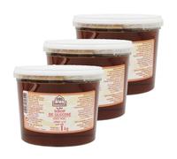 Fantasia - Lot 3x Sirop de glucose parfumé au miel - Pot 1kg