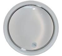 Fantasia - Miroir grossissant ( x 7) - 3 ventouses - Acrylique - Contour argenté - ø 19 cm