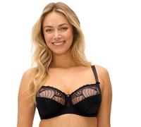Fantasie Adelle Underwire Side Support Bra Soutien-Gorge à Couverture Totale, Transparent, Noir, 30H Femme