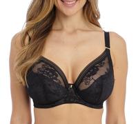 Fantasie Fusion Lace Underwire Padded Plunge Bra Opaque Femme, Noir, 34G