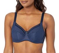Fantasie Fusion Underwire Full Cup Side Support Bra Soutien-Gorge à Couverture Totale, Transparent, Bleu Marine, 70E Femme