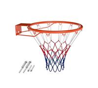 FANTASK Ø 45 cm - Panier de Basket-Ball résistant aux intempéries avec Anneau et Filet - Mini Panier de Basket-Ball pour Montage Mural - Panier de Basket-Ball extérieur pour Enfants et Adultes