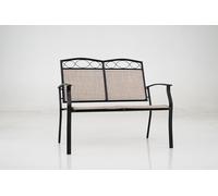 FANTASK Banc de Jardin 2 Places résistant aux intempéries avec Cadre en métal, balançoire de Jardin en Tissu Respirant, Meuble de Balcon jusqu'à 300 kg, Banc de Parc pour Jardin, Balcon, terrasse