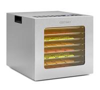 FANTASK Déshydrateur alimentaire 850 W en acier inoxydable avec 8 compartiments, déshydrateur avec minuterie 48 h et régulateur de température de 35 °C à 75 °C, déshydrateur pour aliments, viandes