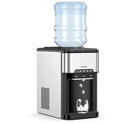 FANTASK Distributeur d'eau 3 en 1 Machine à glaçons avec Eau Chaude et Froide, glaçons en 10 Min