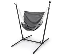 FANTASK Fauteuil Suspendu avec Armature, Charge maximale : 120 kg, réglable en Hauteur sur 6 Positions, avec Poche latérale, Chaise Suspendue pour l'extérieur et l'intérieur, pour Salon, Chambre à