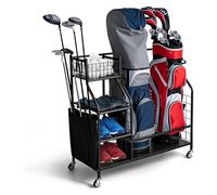 FANTASK Golftaschen zubehör Sacs Accessoires de Golf 10038TA-VC Adulte Unisexe, Noir, 95 cm x 40 cm x 94 cm (L x B x H)