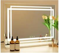 FANTASK Hollywood - Miroir de Maquillage avec éclairage LED, 3 Modes de Couleur et Fonction variateur d'intensité, contrôle Tactile Intelligent, Miroir cosmétique pour Coiffeuse, Chambre à Coucher