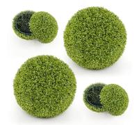 FANTASK Lot de 2 Boules de buis artificielles, 50 cm, résistantes aux UV, décoratives, topiaire, Plante décorative pour la Maison, Le Jardin, Les Mariages (Vert)