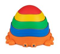 FANTASK Lot de 5 pierres d'équilibre pour enfants en forme de crabe et | Pierres empilables pour l'intérieur et l'extérieur, jouet de motricité sensorielle pour enfants à partir de 3 ans