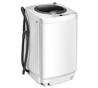 FANTASK Machine à laver entièrement automatique, 3,5 kg, mini machine à laver avec essorage, 6 programmes, charge supérieure 240 W, machine à laver entièrement automatique avec pompe, pour appartement