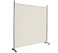 FANTASK Paravent Pliable en 1 pièce, cloison en Tissu pour Plus d'intimité et de flexibilité, intérieur et extérieur, Beige