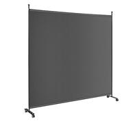 FANTASK Paravent Pliable en 1 pièce, cloison en Tissu pour Plus d'intimité et de flexibilité, intérieur et extérieur, Gris