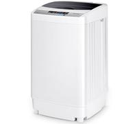 FANTASK Petite machine à laver à chargement par le haut, machine à laver entièrement automatique, 310 W, 50 x 50 x 85 cm, mini machine à laver avec écran, pompe et centrifugeuse pour appartement