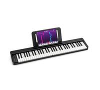 FANTASK Piano numérique avec 61 touches, piano électrique pliable avec Bluetooth, pupitre, pédale et sac de piano, clavier de piano électrique pour enfants et adultes