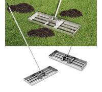 FANTASK Râteau avec Barre de 170 cm, 75 cm x 25 cm Râteau de Paysage avec poignée Ergonomique, râteau à Gazon pour Jardin