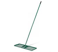 FANTASK Râteau de nivellement de pelouse, en métal, 170 x 75 x 25 cm, pour nivellement de Sol Sable, avec poignée Ergonomique, Outil de pelouse, pour Jardin, Cour, Terrain de Golf (Vert)