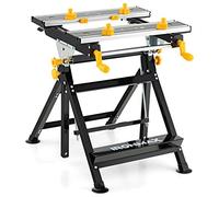 FANTASK Table de Travail Pliable, réglable en Hauteur et inclinable, Table de Travail avec Grande Surface de Travail Extensible