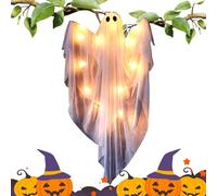 Fantasma De Halloween - Decoración De Halloween Fantasma Colgante | Fantasmaa Luminoso Dimmerabile | Decorazioni Per Interni | Statue, Statuette Da Appendere, Decorazioni Luminose, Spaventose Con Suon