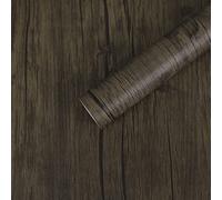 Fantasnight Papier Adhesif Pour Meuble Bois 60×500cm Marron Foncé Vinyle Autocollant Stickers Meuble dans la Cuisine, Chambre, Salon, Comptoir