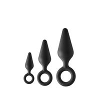 Fantasstic Anal Training Kit Ring Plug Naghi No.30 Rechargeable Anal Vibrator Black Taille Unique