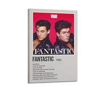 Fantastic by Wham Poster esthétique mural vintage sur toile pour salon, chambre à coucher, 60 x 90 cm, style cadre
