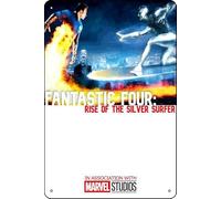 Fantastic Four : Rise of the Silver Surfer (2007) - Plaque en métal - 20,3 x 30,5 cm - Décoration murale rétro vintage