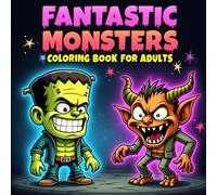 Fantastic Monsters Coloring Book for Adults: Unique, Bold, and Detailed Monsters for Mindful Coloring, Stress Relief, and Artistic Expression