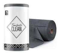 Fantasticlean Lot de 75 Chiffons de Nettoyage, Rouleau de Chiffon en Microfibre Déchirable, Lavettes Réutilisables et Non Pelucheux 30 x 30 cm - Gris Foncé