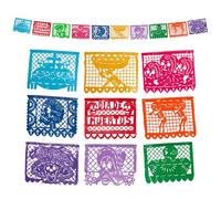 Fantastik - Autentique Guirlande Mexicaine - Modelle Jours des Morts 5 mètres - Decoration fête Mexicaine (Plastique)