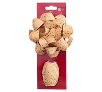 Fantastiko Christmas Nœud Papillon ou nœud de 12 cm avec Ruban de 10 m - Décoration de Noël avec étoiles - Nœuds de Noël - Multicolore