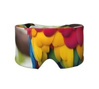 Fantastique cache-oreilles et yeux avec plumes de perroquet - Pour la maison, le bureau