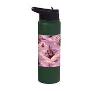 Fantastique Château Sky Dragons Floating Kingdom Graphic Stainless Steel Insulated Water Bottle