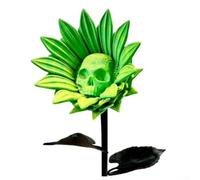 Fantastique Crâne Tournesol 3D Imprimé Tournesol Interdit Gothique Décor pour Ambiances Mystiques et Eerie Maison ou Bureau (Vert)