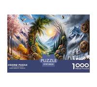 Fantastique des Quatre Saisons Puzzle 1000 Pièces Adultes Enfants intéressant Puzzles 1000 Pièces Jeu Éduchatif Cadeau 38x26cm/1000pcs